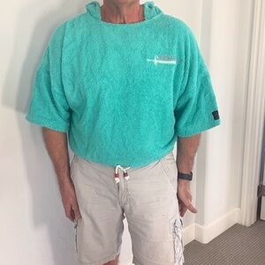 Vintage Body Builder hooded terry pull-over XL